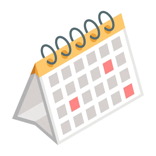 Сучасний Іконка Дизайну Календаря — стоковий вектор