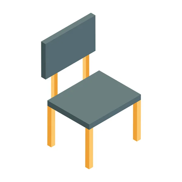 Perfekte Design Ikone Des Stuhls — Stockvektor