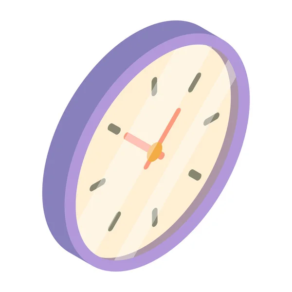 Modern Design Icon Wall Clock — Vector de stock