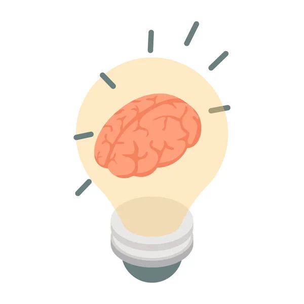 Modern Design Icon Creative Brain — Stock Vector