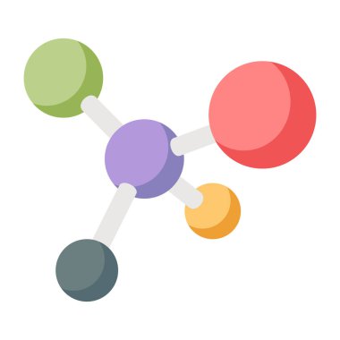 Kimyasal yapı simgesi, topolojinin vektör tasarımı