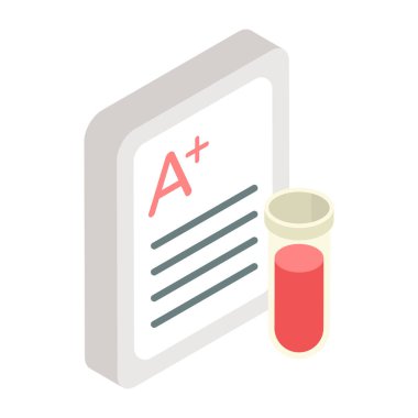 Tıbbi raporun eşsiz tasarım simgesi 