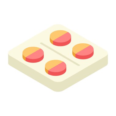 İlaç şeritlerinin eşsiz tasarım ikonu