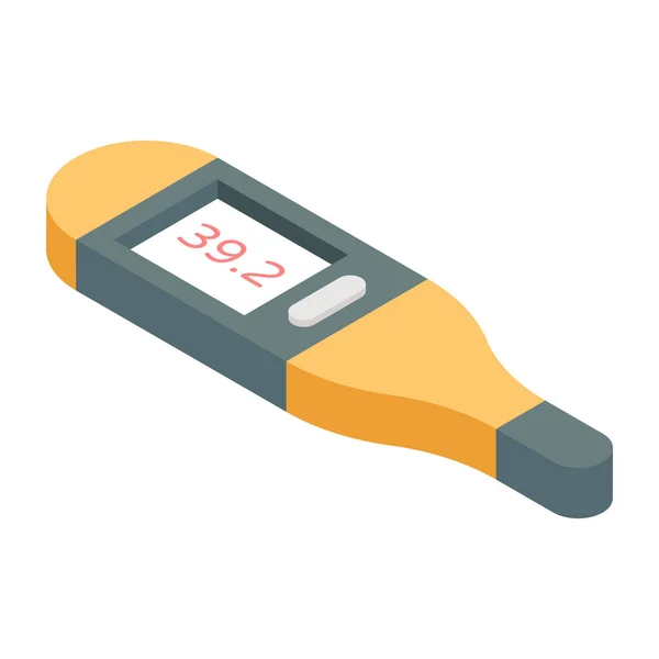 Eine Editierbare Design Ikone Des Digitalen Thermometers — Stockvektor