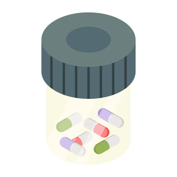Унікальна Іконка Дизайну Пляшки Наркотиками — стоковий вектор