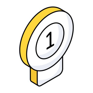 Pozisyon rozetinin simge tasarımı