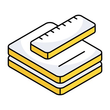 Ölçeklerin yaratıcı tasarım simgesi 