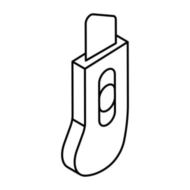 Kağıt kesicinin son moda vektör tasarımı