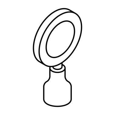 Büyüteçin eşsiz tasarım simgesi 