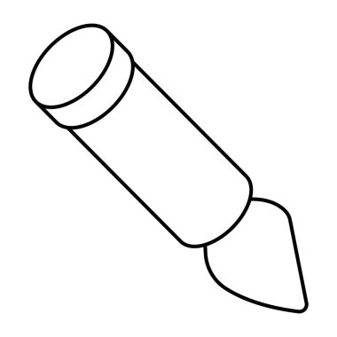 Sanat fırçasının moda tasarım simgesi 