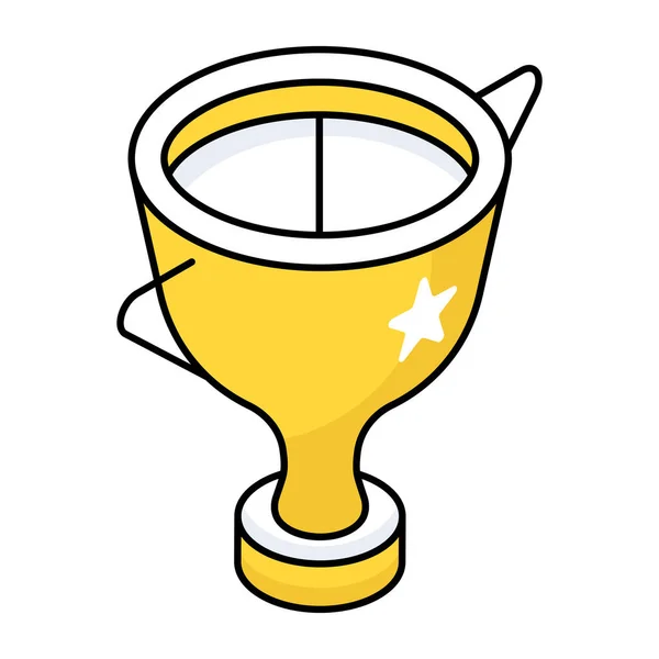 Икона Дизайн Кубка Награды — стоковый вектор