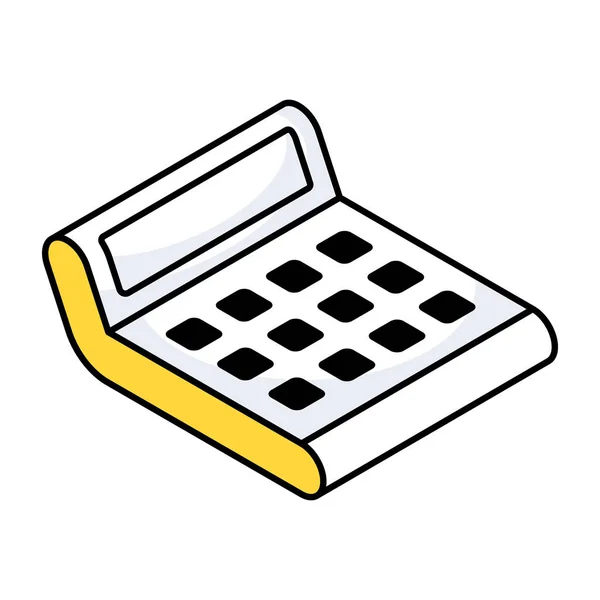 Moderne Stijl Vector Van Calculator Icoon — Stockvector