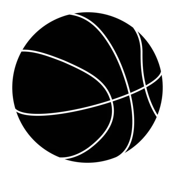 Значок Спортивного Инвентаря Наполненный Изометрическим Дизайном Баскетбола — стоковый вектор