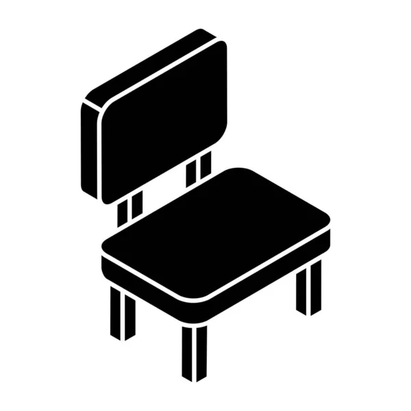 Icône Conception Parfaite Chaise — Image vectorielle