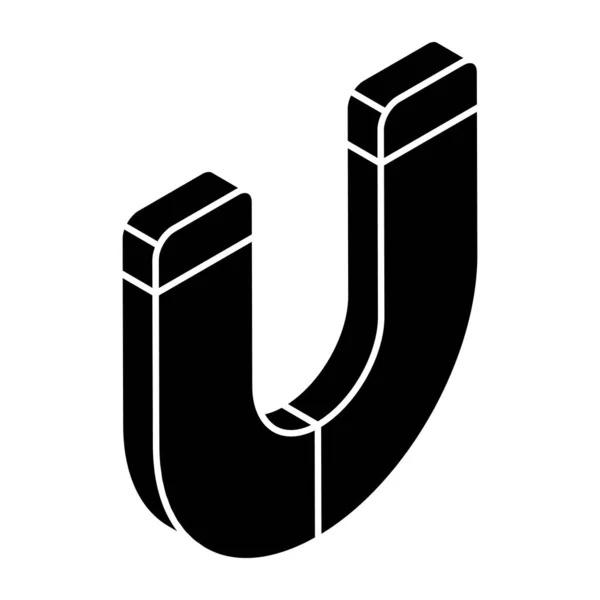 Unique Design Icon Magnet — Stock Vector