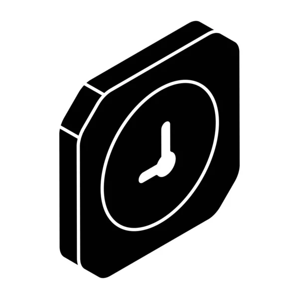 Modern Design Icon Wall Clock — Stockvektor