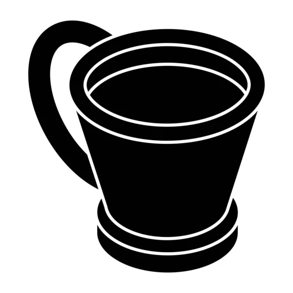 茶杯的象形文字等距设计图标 — 图库矢量图片