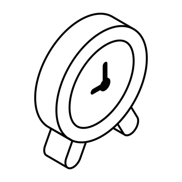 Сучасний Іконка Дизайну Будильника — стоковий вектор