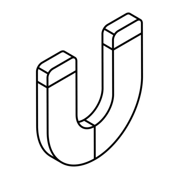 Unique Design Icon Magnet — Vettoriale Stock