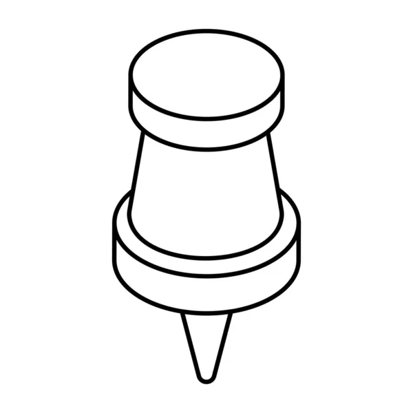 Perfect Design Icon Pushpin — Vector de stock