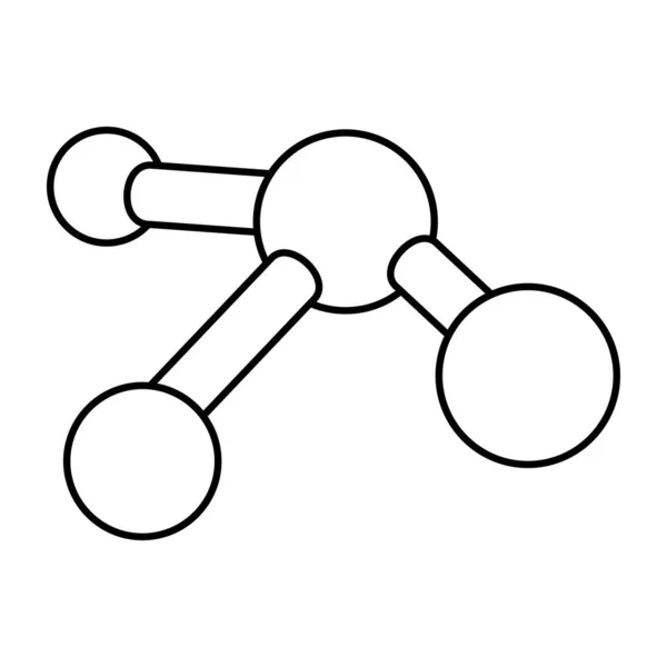 Ikona Struktury Chemicznej Konstrukcja Wektorowa Topologii — Wektor stockowy