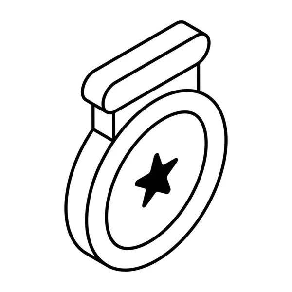メダルのトレンディなベクトルデザイン — ストックベクタ