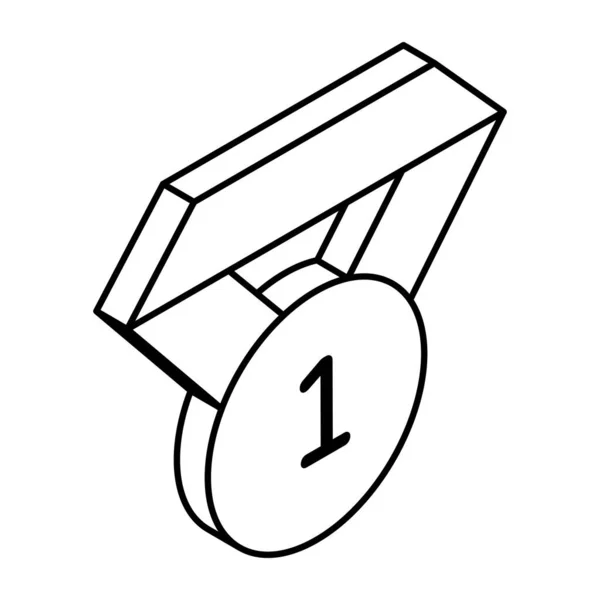 位置メダルのトレンディなベクトルデザイン — ストックベクタ