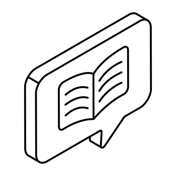 Icono Diseño Moderno Del Chat Académico — Vector de stock
