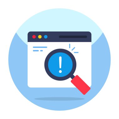 Arama hatasının mükemmel tasarım simgesi 