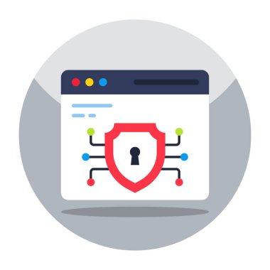 Şifrelenmiş web sitesinin mükemmel tasarım simgesi 