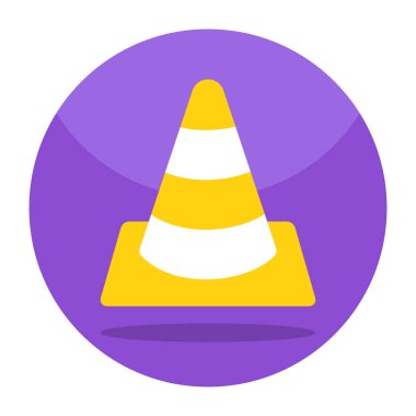 Yol konisinin mükemmel tasarım simgesi 