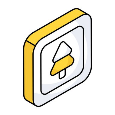 Noel ağacının bir simge tasarımı