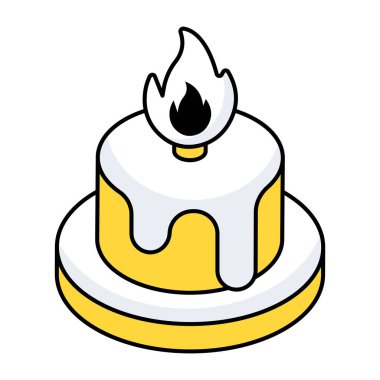 Pastanın mükemmel tasarım simgesi 