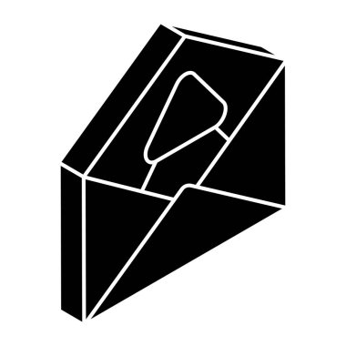 Yılbaşı mektubunun eşsiz tasarım simgesi 