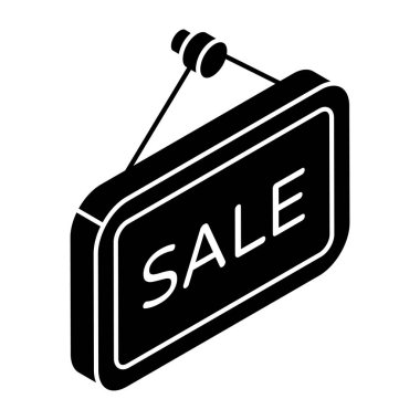 Satış tahtasının moda tasarım simgesi