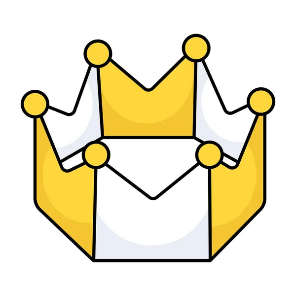 Perfect Design Icon Crown — Vetor de Stock
