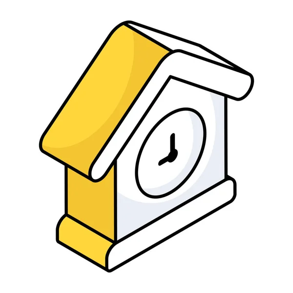 Icône Conception Modifiable Horloge — Image vectorielle