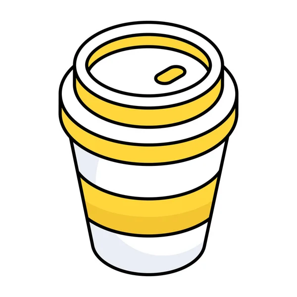 Editable Design Icon Takeaway Drink — Vettoriale Stock