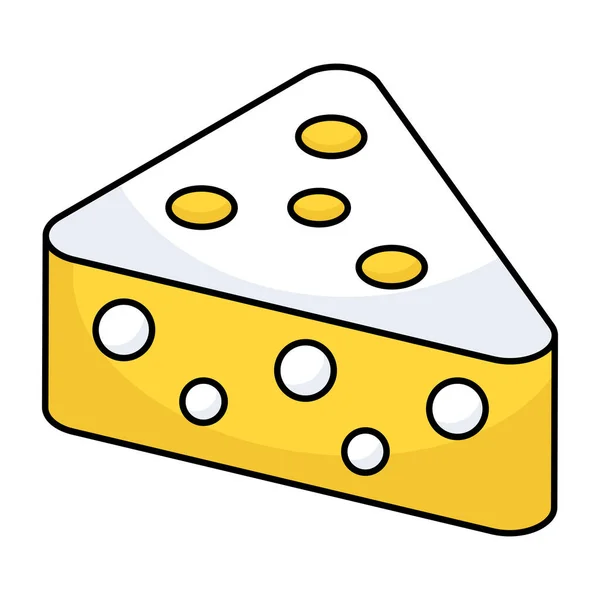 stock vector An icon design of cheese block 