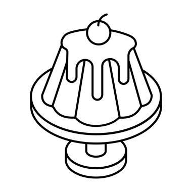 Reçelli kekin mükemmel bir tasarım simgesi. 