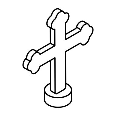 Katolik işaretinin premimium indirme simgesi 