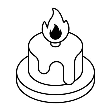 Pastanın mükemmel tasarım simgesi 