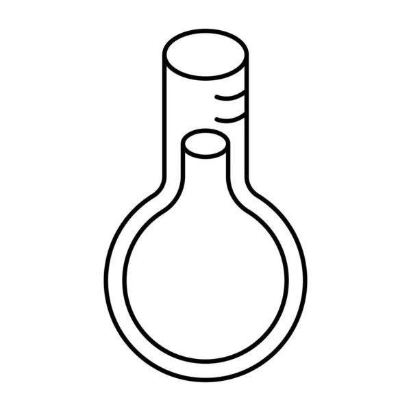 フラットデザインの試験管アイコンを持つ化学フラスコ 化学実験コンセプトベクトル — ストックベクタ