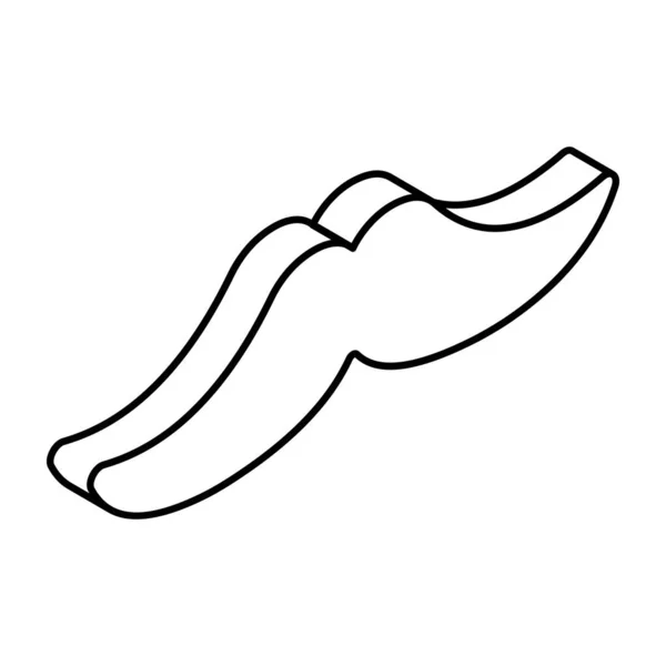 现代小胡子设计图标 — 图库矢量图片