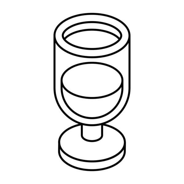 Çki Bardağının Düzenlenebilir Tasarım Simgesi — Stok Vektör