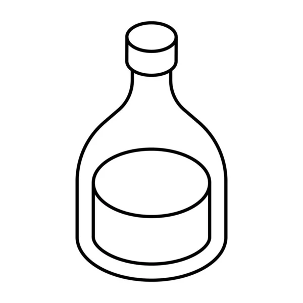 Modern Design Icon Wine Bottle — Stock Vector