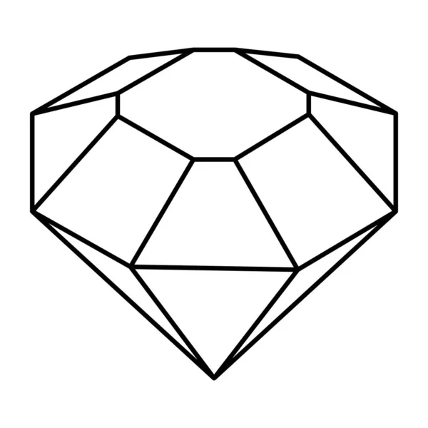 Trend Design Icon Diamond — Stockvektor