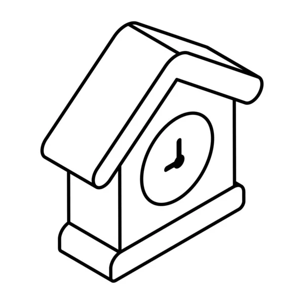 Editierbares Design Symbol Der Uhr — Stockvektor