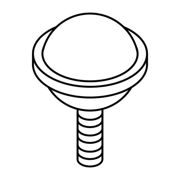 Icono Diseño Único Piruleta — Vector de stock
