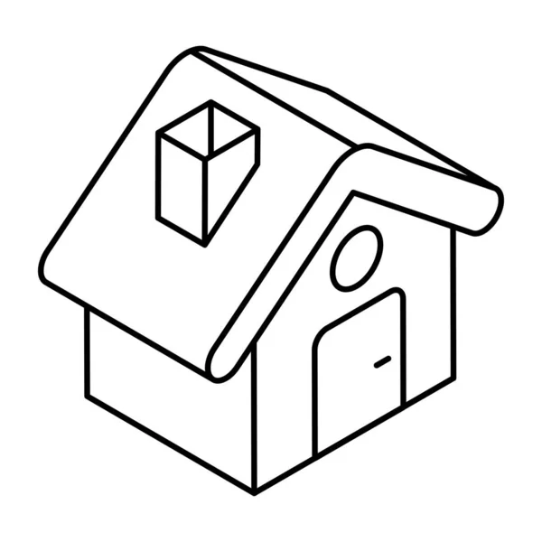 Ідеальна Іконка Дизайну Будинку — стоковий вектор